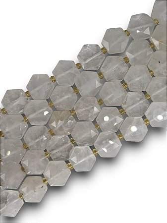 Cristal de Rocha Hexagonal Facetado