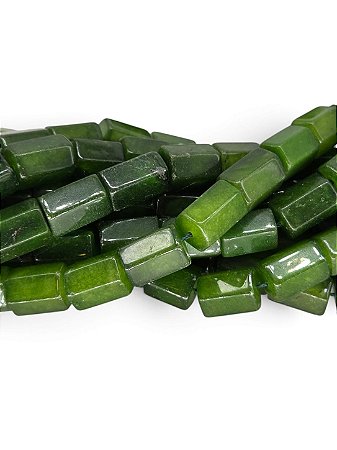 Ágata Verde Tubo Facetado