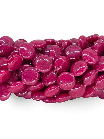 Ágata Moeda Rosa Fúcsia