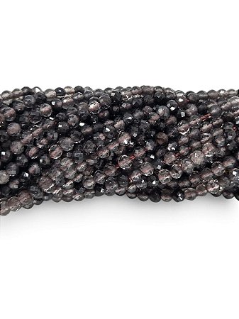 Quartzo Fumê Micro Esfera Facetada 2mm