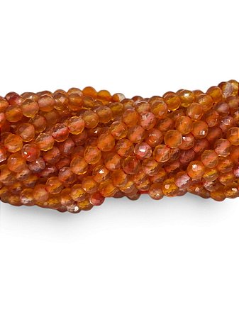 Ágata Fogo Micro Esfera Facetada