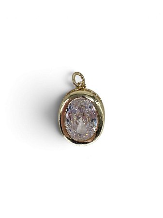 Pingente Zircônia Oval