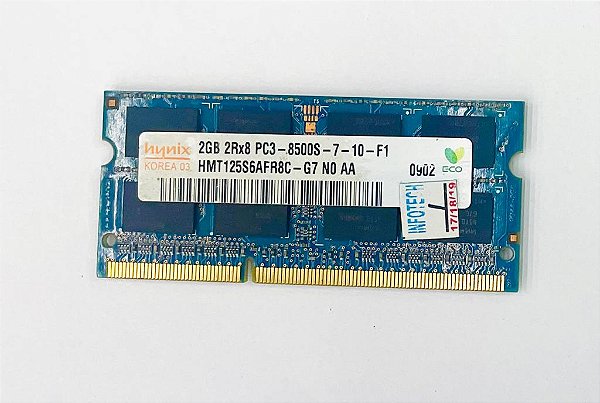MEMÓRIA DDR3 2GB 8500S