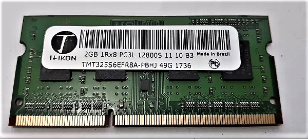MEMÓRIA DDR3 2GB PC3L 12800S