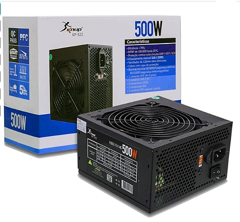 FONTE KNUP PC KP-522 500W