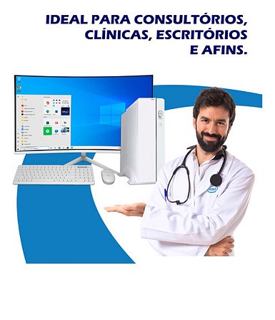Kit Computador Intel Core I5 6TH - 8GB De Memoria - SSD 240GB + Mont 19" Teclado e Mouse