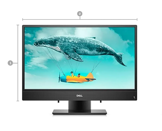 All In One Dell Inspiron 3277 Core i3-7130u - 8Gb de ram - SSD 240GB 21.5" Pol preto - Semi Novo