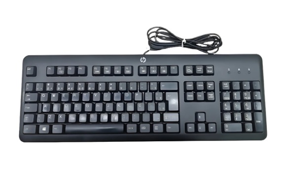 Teclado Com Fio HP Ku-1156 Preto Usb Abnt2 - Semi Novo