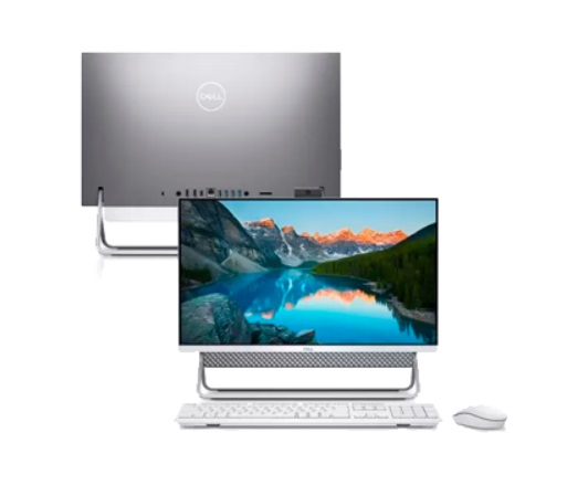 All in one Dell inspirion 5400 24 Pol Branco W24C Intel core I5 1135G7 -8GB de ram - SSDM.2 256GB