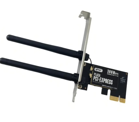 Placa PCI-Express Knup Kp-T118 Wireless 300Mbps 2 Antenas