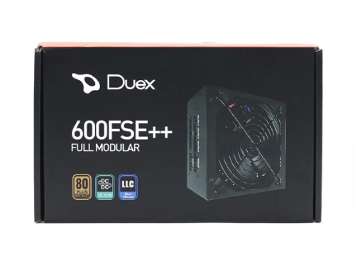 Fonte real duex 600W 600FSE full modular 80 plus bronze
