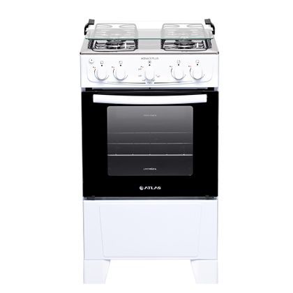 Fogão de Piso Mônaco Plus 4 Bocas Atlas Branco Bivolt