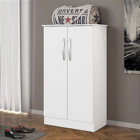 Sapateira mdp 3 Prateleiras e 2 Portas Alaska Notável