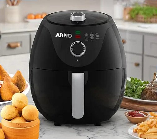 Fritadeira Air Fryer 3.2L Arno Easy Fry Preta