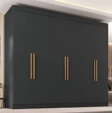 Guarda Roupa em MDF 6 Portas Com Pés - Paris