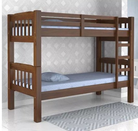 Beliche Itália Madeira Maciça - Castanho