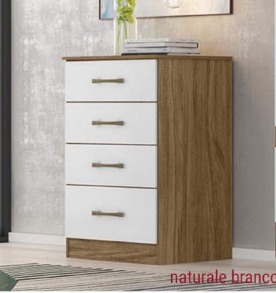 Cômoda 4 Gavetas MS 913 Várias Cores