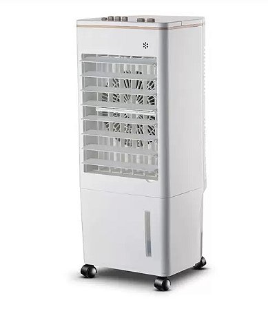 Climatizador de Ar Portátil Umidificador 8 Litros 4 Funções 65w Zellox