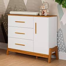 Cômoda Retrô Peroba Guti 1 Porta Lisa
