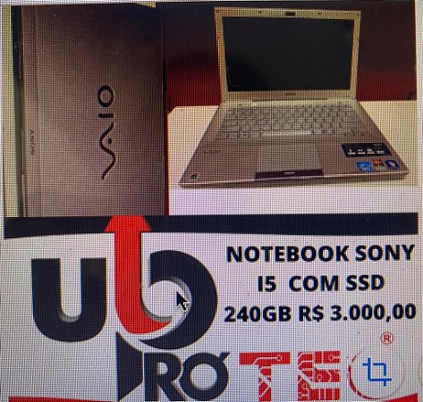 NOTEBOOK SONY I5 COM SSD 240GB