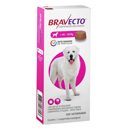 Bravecto 40Kg a 56Kg Comp.