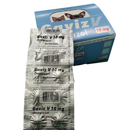 Gaviz Omeprazol 10mg cartela com 10 comprimidos