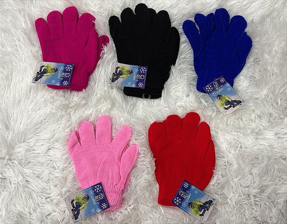 LUVA LISA INFANTIL ( CORES DIVERSAS)