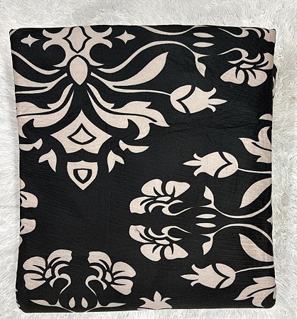 Tapete de luxo (Extra Grande/Preto com Branco)