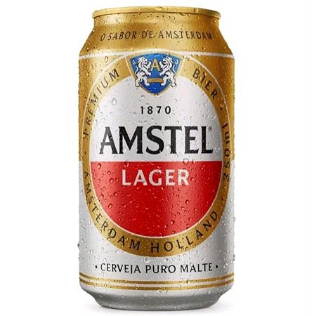 CERVEJA PURO MALTE AMSTEL - LT 350 ML