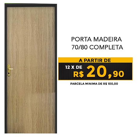 PORTA MADEIRA  70/80 COMPLETA