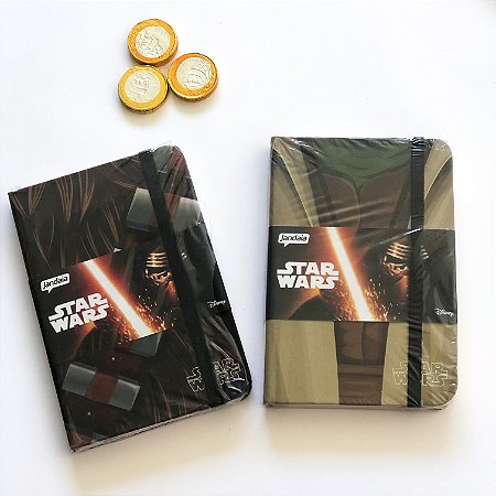Caderneta P - 80 folhas Star Wars