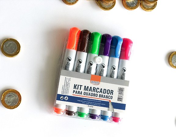 Kit Marcador para Quadro Branco