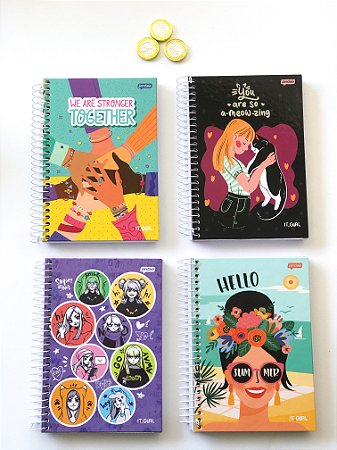 Caderno Espiral ¼ It Girl