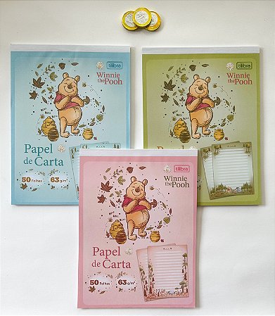 Papel de Carta - Pooh