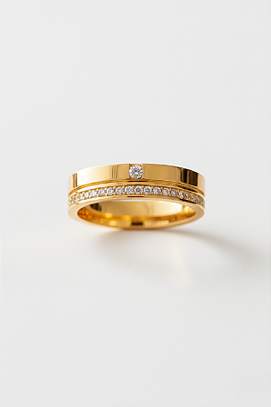 Aliança De Ouro 18k - Aurora Brilhantes