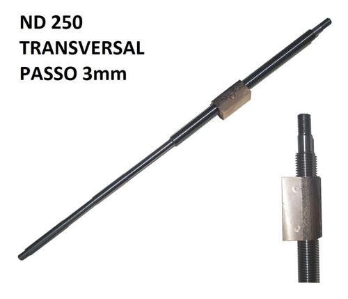 Fuso Tranversal Trapezoidal Nardini Nd 250 - Passo 3mm