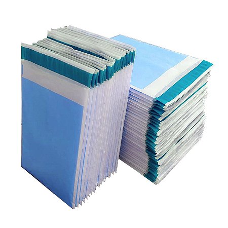 Saco Plástico Envelope Segurança com Bolha Azul Bebe 26x36 500u -  Embalagens para Ecommerce l Online Embalagens