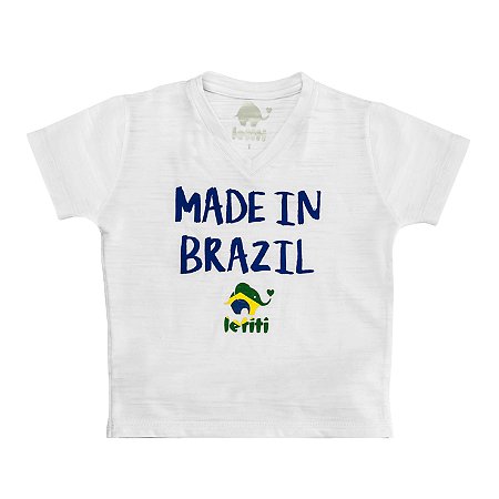 Camiseta Letiti Branca Made In Brazil