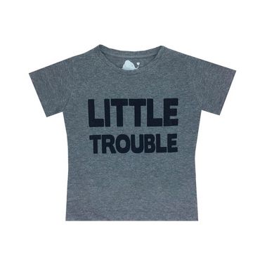 camisetas Letiti Unissex TROUBLE Infantil