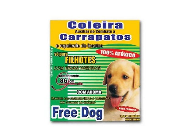 COLEIRA FREE DOG REPELEN.CARRAPATO-FILHOT - FREE06