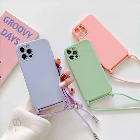 Capa | Capinha | Case | Para iPhone XR | Cordão | Protege Câmera - BSAN SHOP
