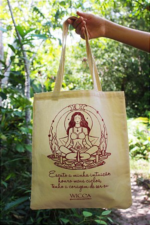 Ecobag da Coleção "Somos Deusas", estampa 1.  30x35cm com alça resistente de algodão trançado 20mm.
