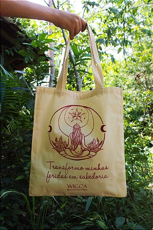 Ecobag da Coleção "Somos Deusas", estampa 2.  30x35cm com alça resistente de algodão trançado 20mm.