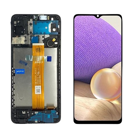 Tela LCD Display Touch Frontal para Samsung Galaxy A32 5G Com Aro