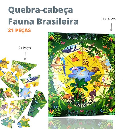 Quebra-cabeça Fauna Brasileira
