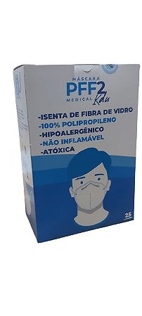 Máscara Descartável Pff2 C/elástico Branca por Unidade - Medical Kdu
