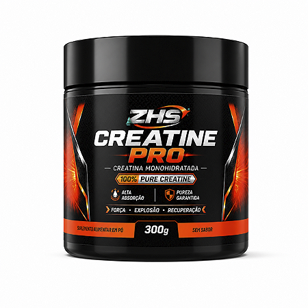 CREATINA PRÓ ZHS - MONOHIDRATADA - 300g (Sem sabor)