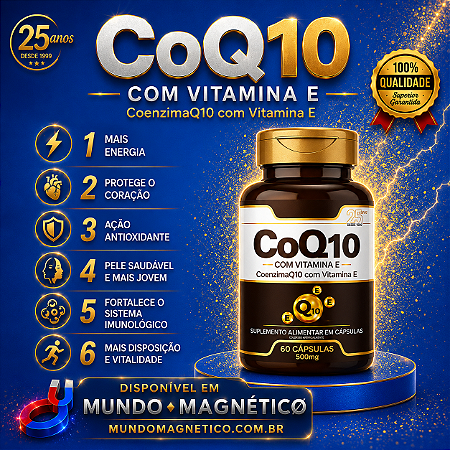 Coenzima Q10 com Vitamina E