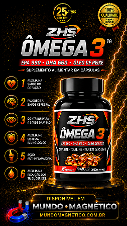 Ômega 3 ZHS - Qualidade Premium (MEG3 TG)