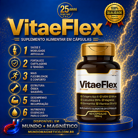 VitaeFlex – Suporte Completo para Ossos, Articulações e Mobilidade